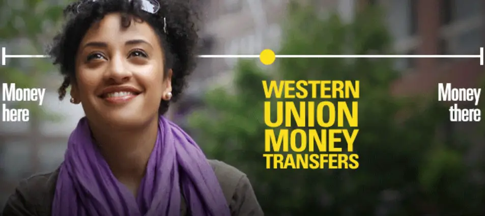 Screenshot from Western Union Website