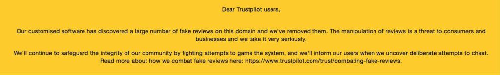 Confirmation from Trustpilot that Trustpilot has found lots of fake Stylewe reviews | De Reviews