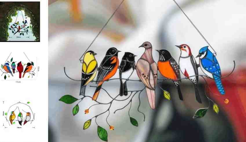 Birds Stained Window Panel Hangings Scam | De Reviews