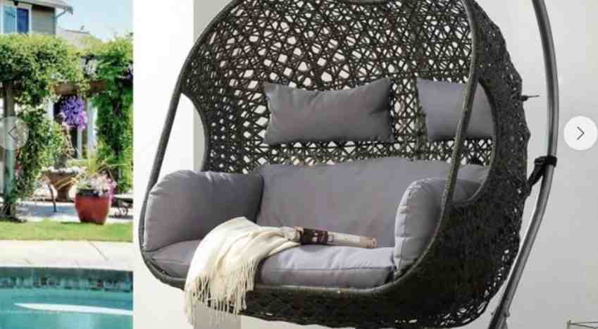 Patio Wicker Swing Chair Including Vertical Rain Cover With Seat Cushion Scam | De Reviews