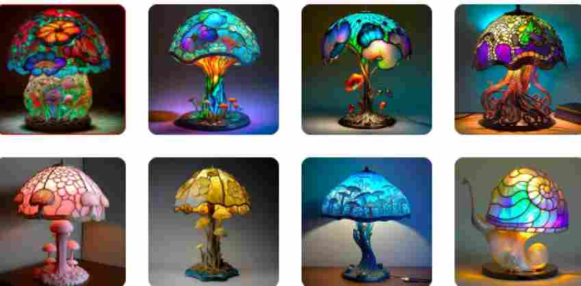 Stained Resin Plant Series Mushroom Table Lamps Scam | De Reviews