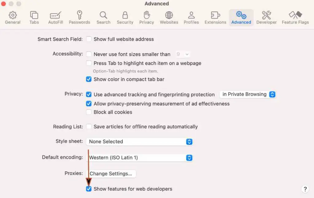 Safari Show Features for web developers | De Reviews