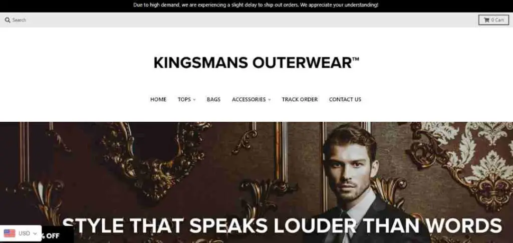 KingsmansOuterwear Scam Or Genuine KingsmansOuterwea Review | De Reviews