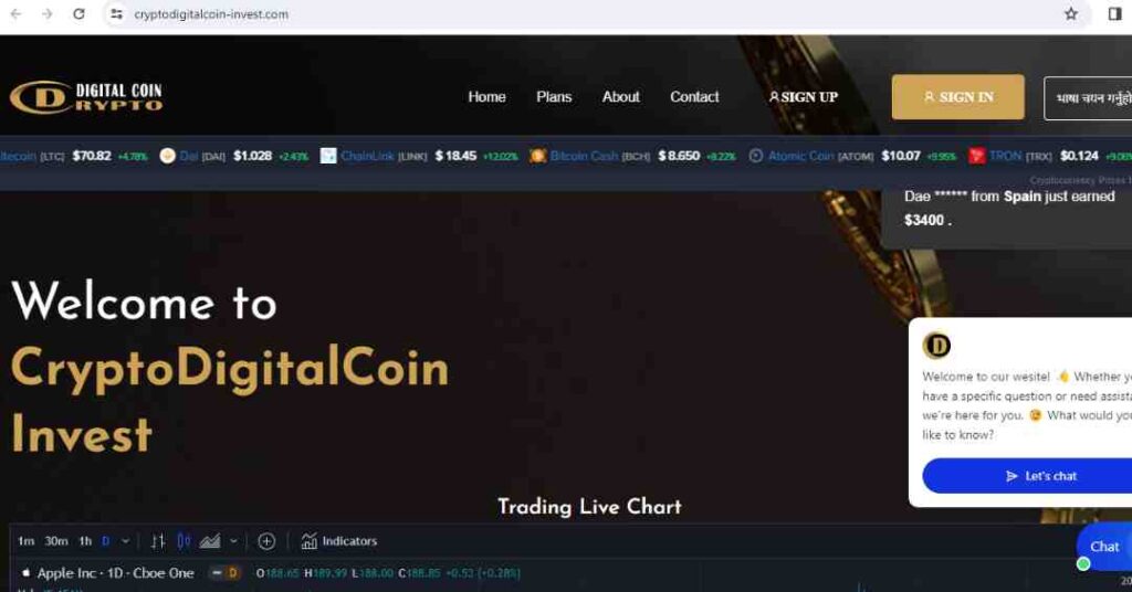 Cryptodigitalcoin-Invest Scam Or Genuine? Cryptodigitalcoin-Invest Review