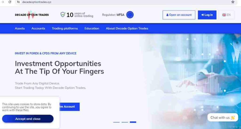 DecadeOptionTrades Scam Or Genuine? DecadeOptionTrades Review