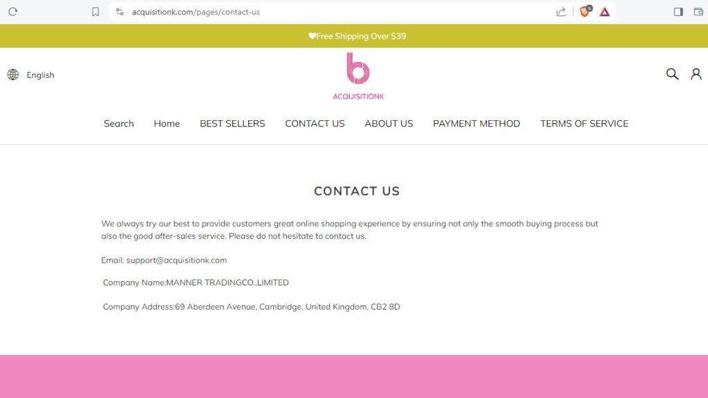 Acquisitionk Scam Or Genuine? Legit? Acquisitionk Review. Acquisitionk contact information.