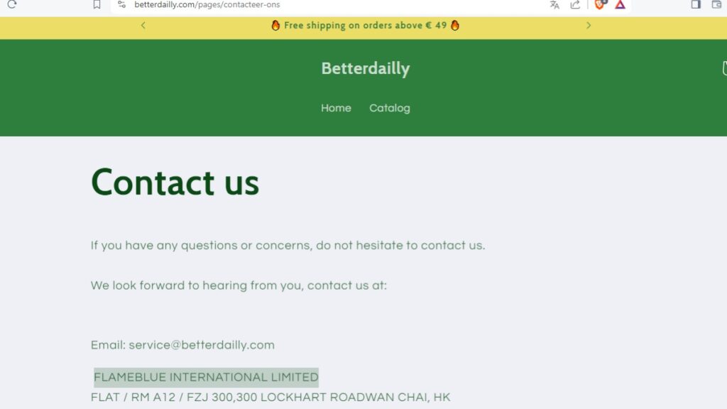 Betterdailly Scam Or Genuine Betterdailly Review Betterdailly parent company name and address | De Reviews