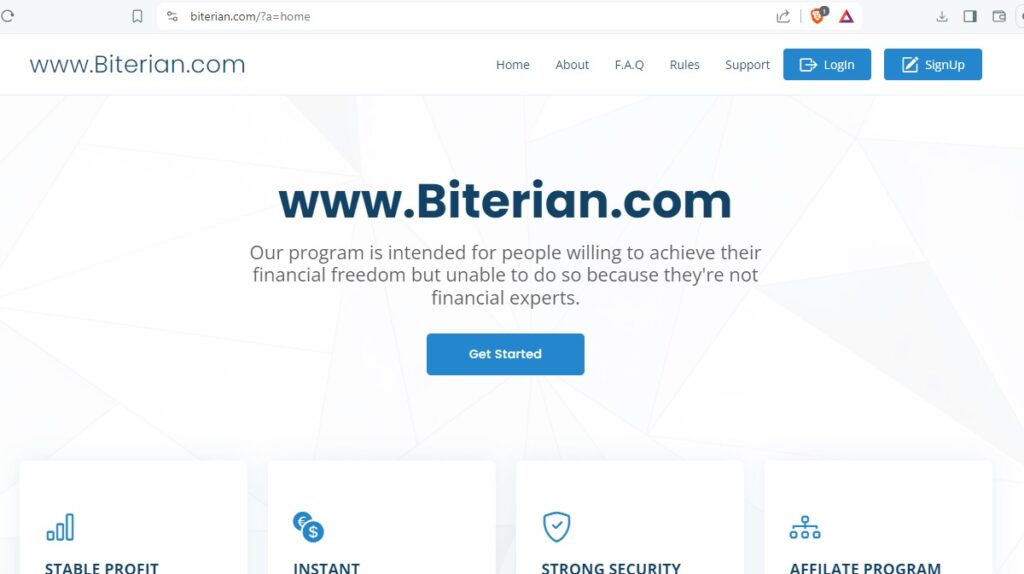 Biterian Review Is it a Legitimate Platform or a Ponzi Scam | De Reviews