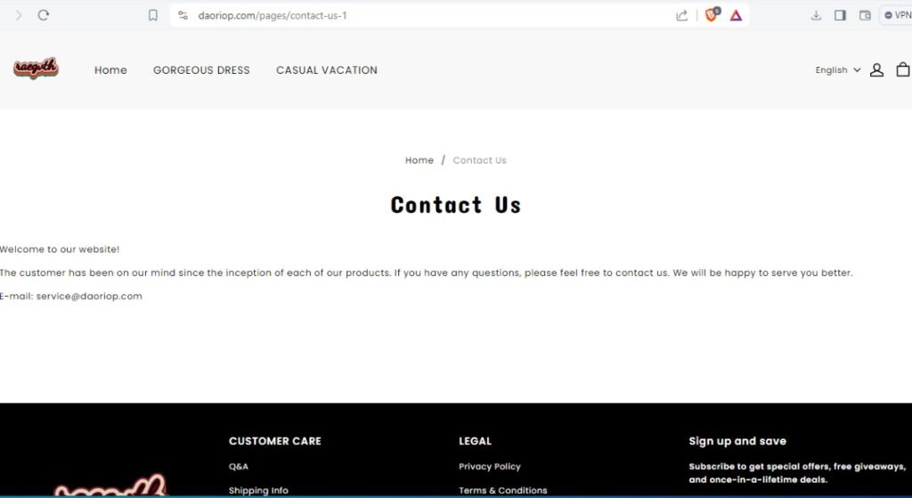 Daoriop Scam Or Genuine Daoriop Review Daoriop contact information | De Reviews