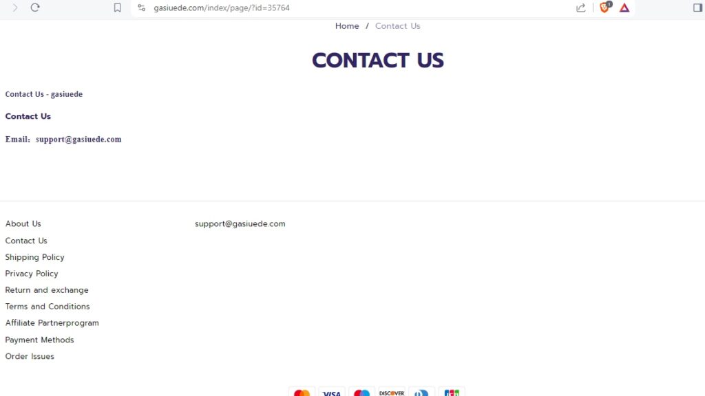 Gasiuede Scam Or Genuine Gasiuede Review Gasiuede contact information | De Reviews