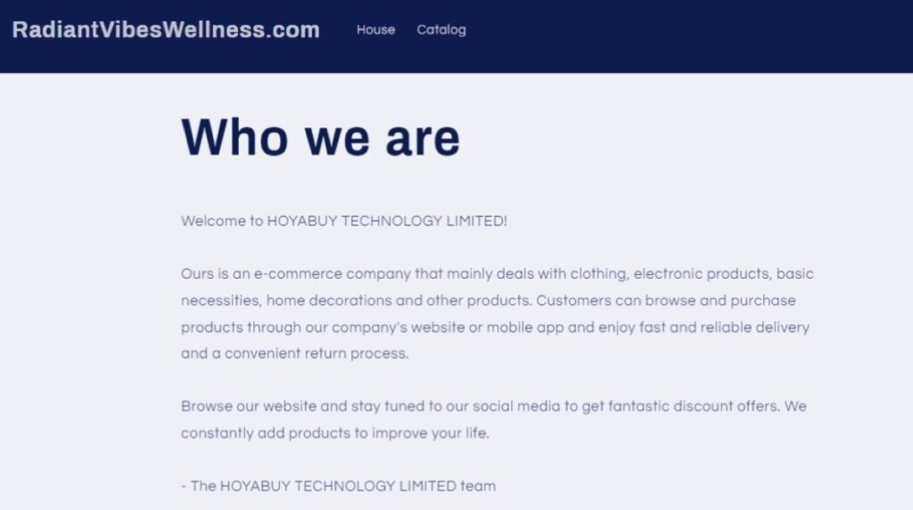 HOYABUY TECHNOLOGY LIMITED NOI Review: Is it a Scam or Legitimate? Analyzing HOYABUY TECHNOLOGY LIMITED NOI.