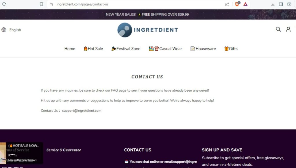 Ingretdient Scam Or Genuine Ingretdient Review Ingretdient contact information | De Reviews