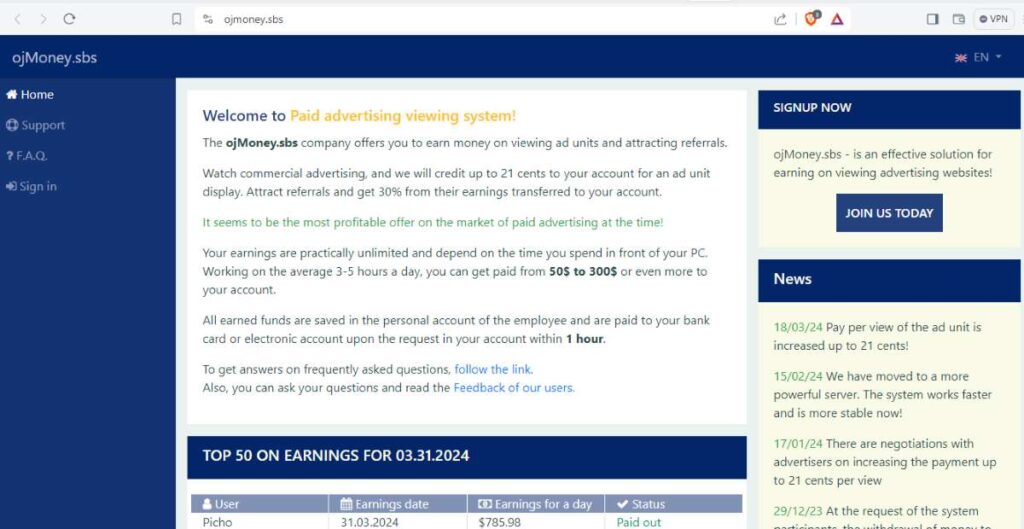 Ojmoney Sbs Review: Is it a Scam or Legitimate?