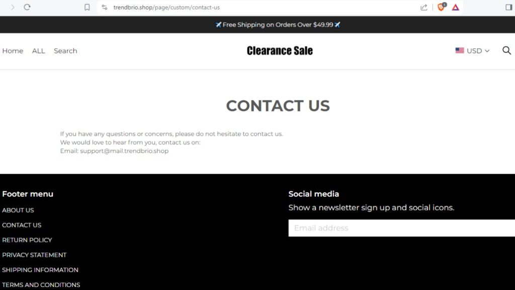 Trendbrio Shop Scam Or Genuine Trendbrio Shop Review Trendbrio Shop contact address | De Reviews