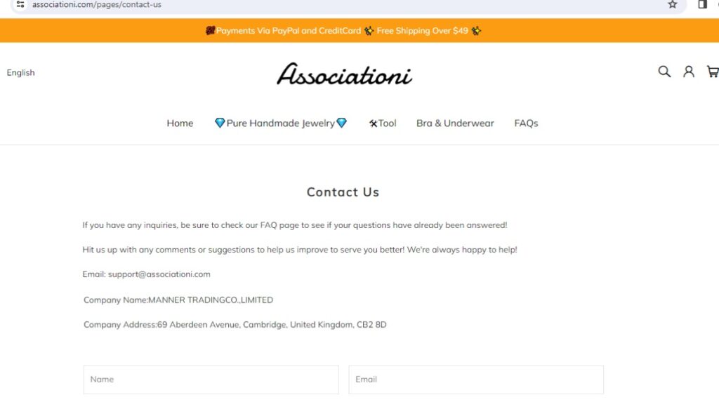 Associationi Scam Or Genuine? Legit? Associationi Review - Associationi contact information