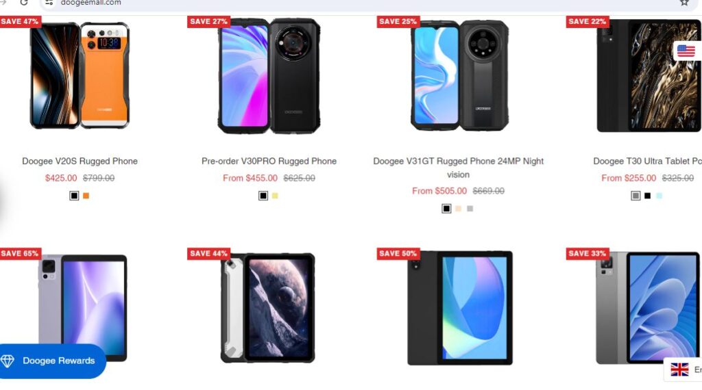 Doogeemall discounts on products.