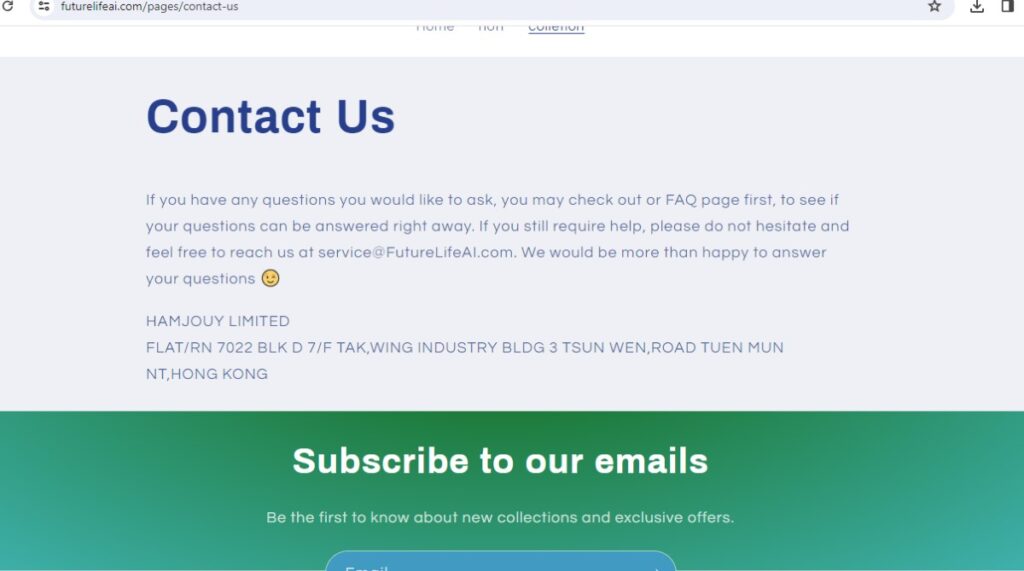 Futurelifeai contact information