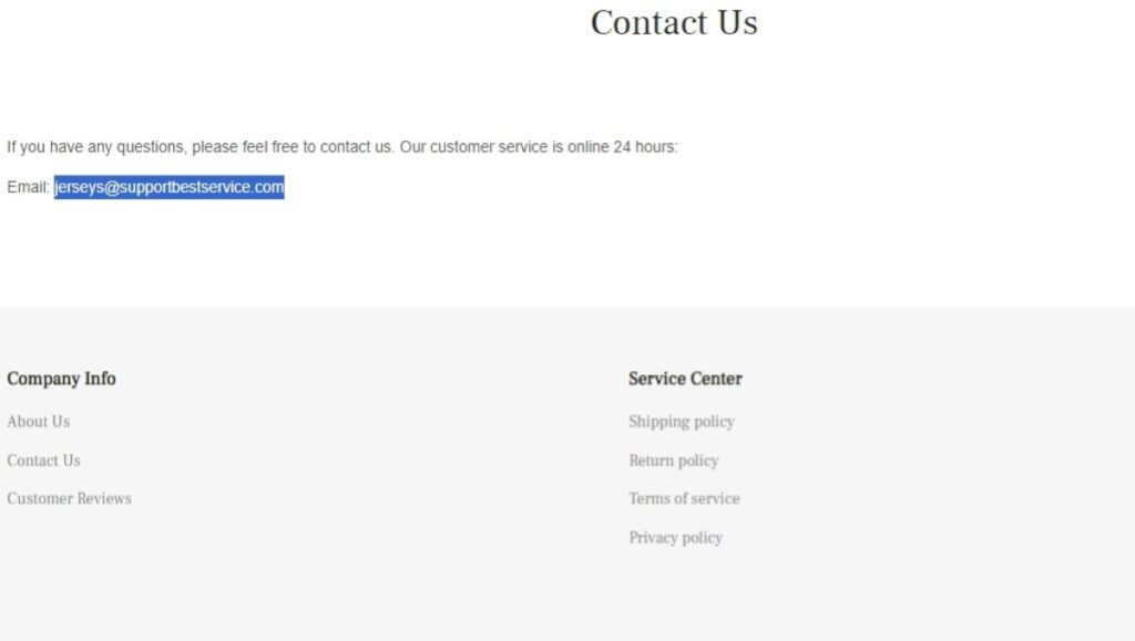 jerseys@supportbestservice.com email address Legit?
