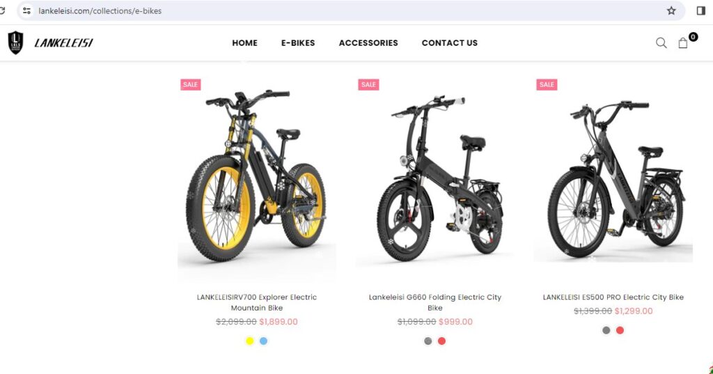 Lankeleisi discounts on products.