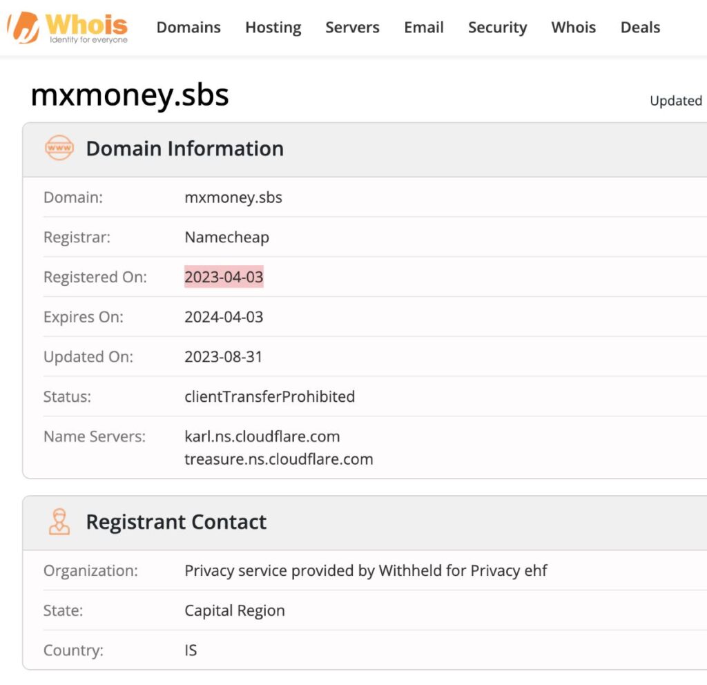 Mxmoney Sbs Scam Or Genuine? Mxmoney Sbs Review - WHOIS Details of Mxmoney Sbs.