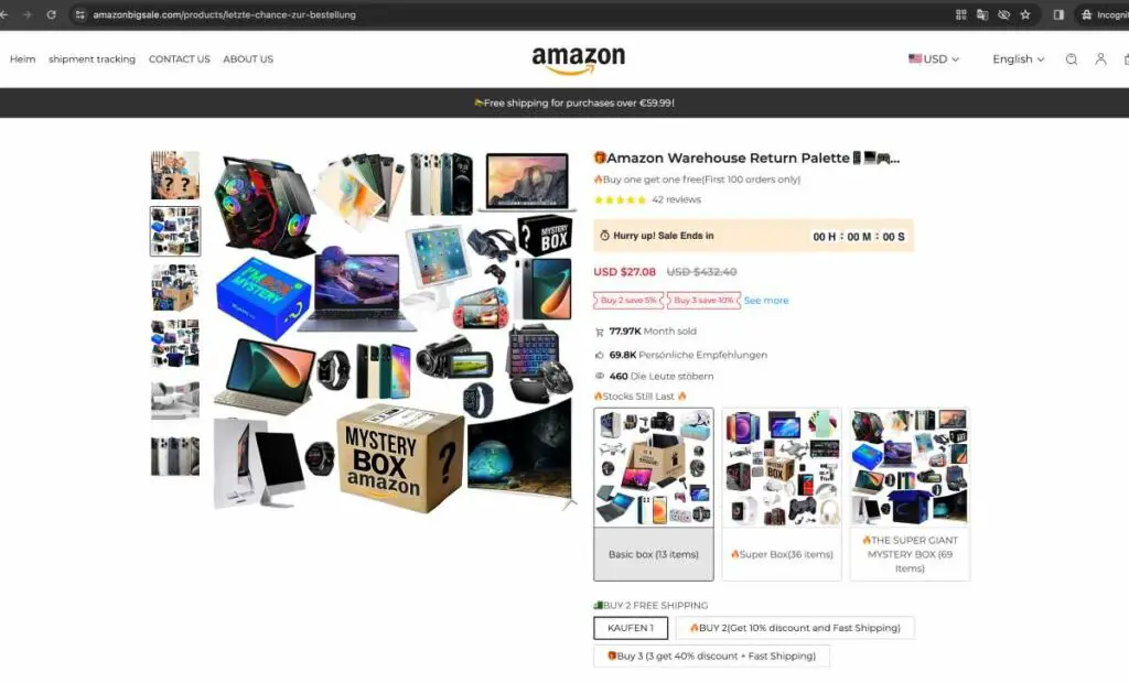 Amazonbigsale Scam Or Genuine Amazonbigsale Review Amazonbigsale discounts and sales | De Reviews