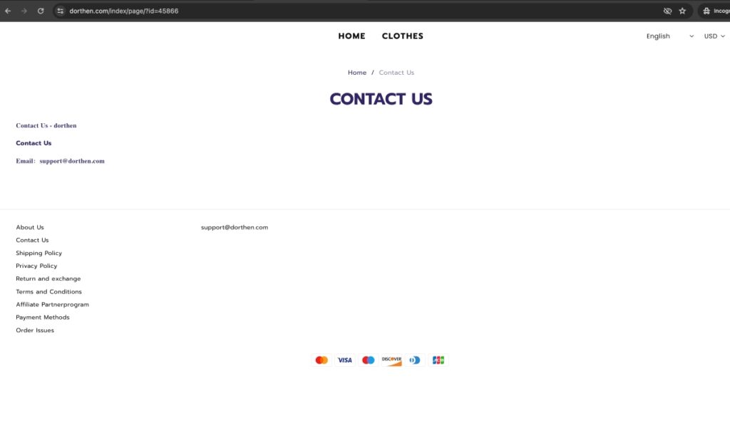 Dorthen Scam Or Genuine? Legit? Dorthen Review. Dorthen contact address.