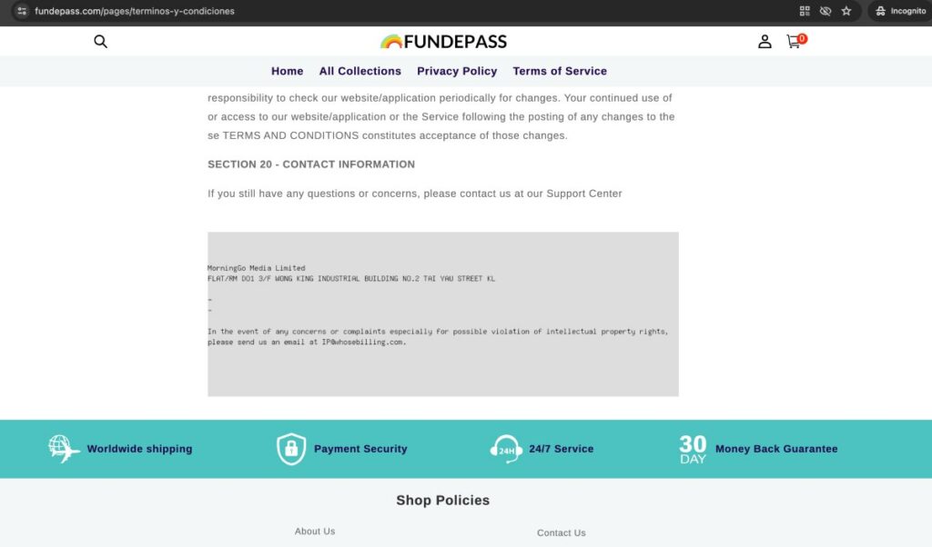 Fundepass Scam Or Genuine Fundepass Review Fundepass contact information | De Reviews