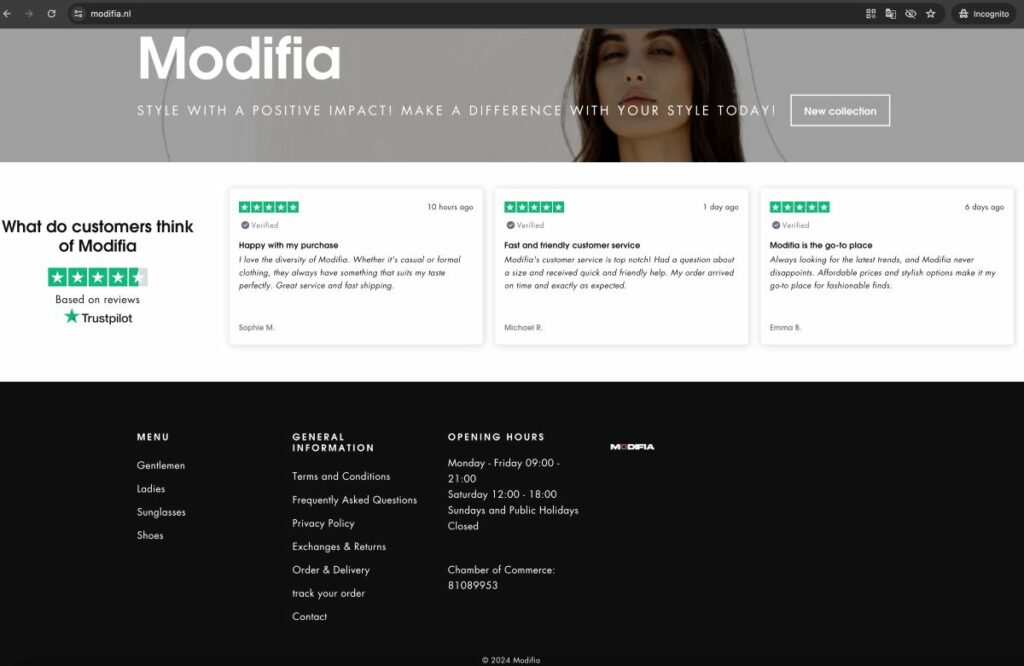 Modifia fake reviews | De Reviews