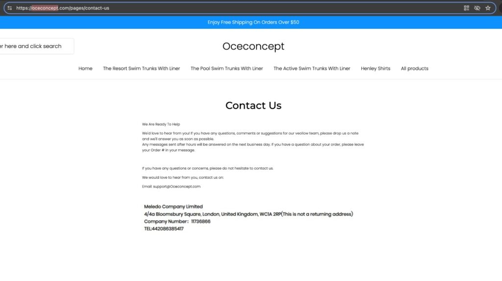Oceconcept Scam Or Genuine Oceconcept Review Oceconcept parent company name and address | De Reviews
