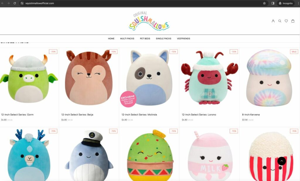 Squishmallowofficial discounts and sales on products | De Reviews