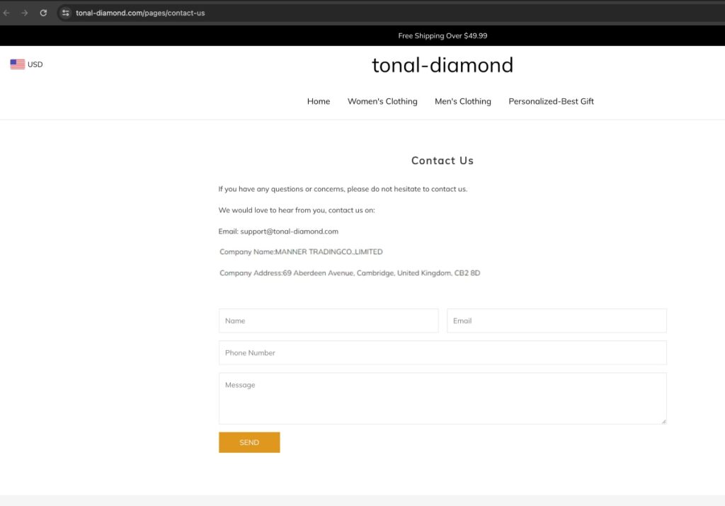 Tonal Diamond scam or genuine Tonal Diamond review Tonal Diamond parent company name and address | De Reviews