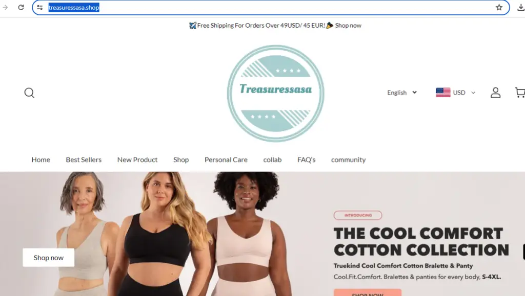 Let | De Reviews's Find Out Treasuressasa Shop is Fake Or Real Through This Treasuressasa Shop Review.