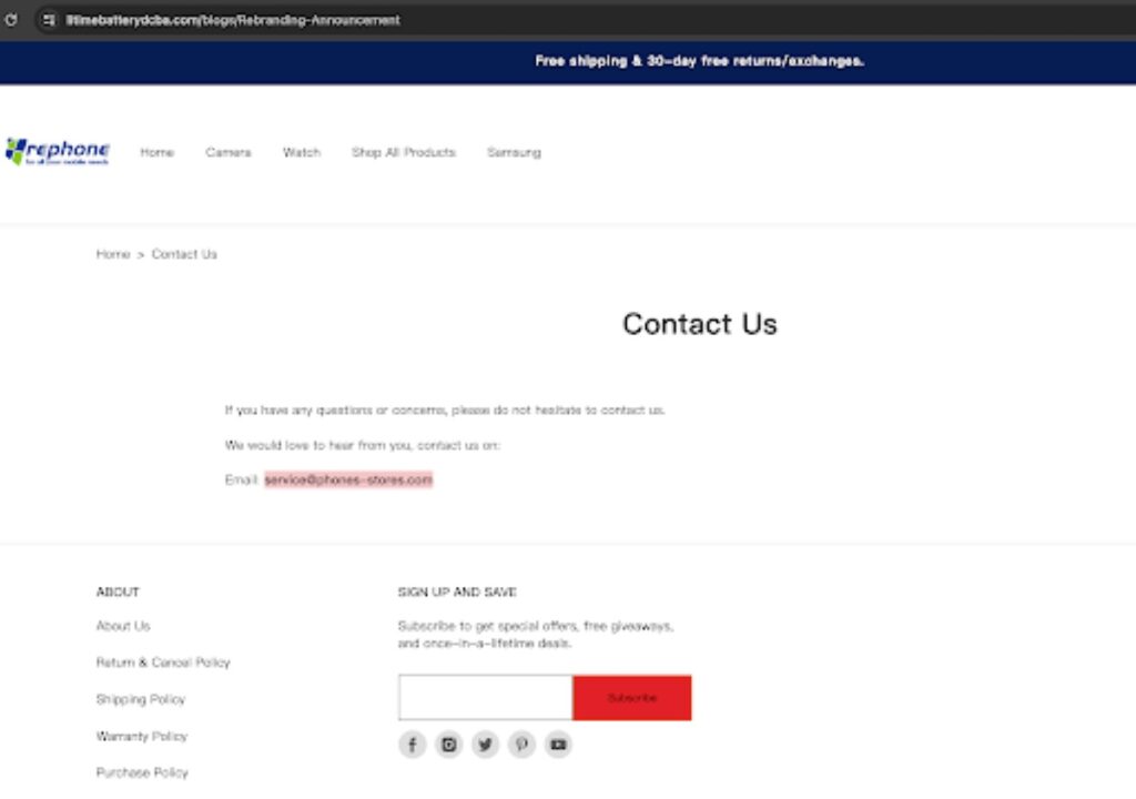 servicephones storescom email address legit | De Reviews