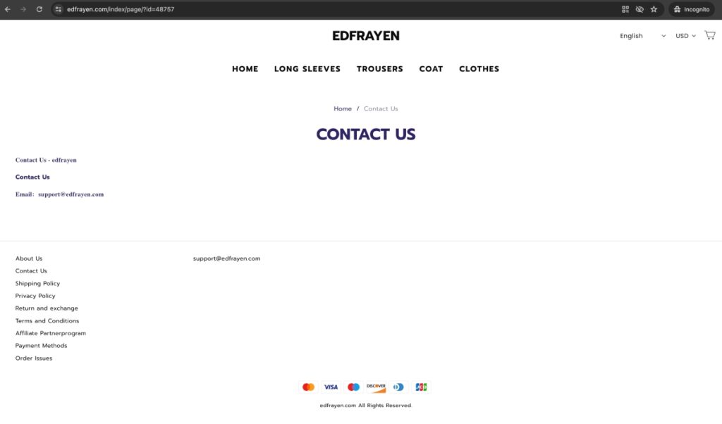 Edfrayen Scam Or Genuine Edfrayen Review Edfrayen contact information | De Reviews