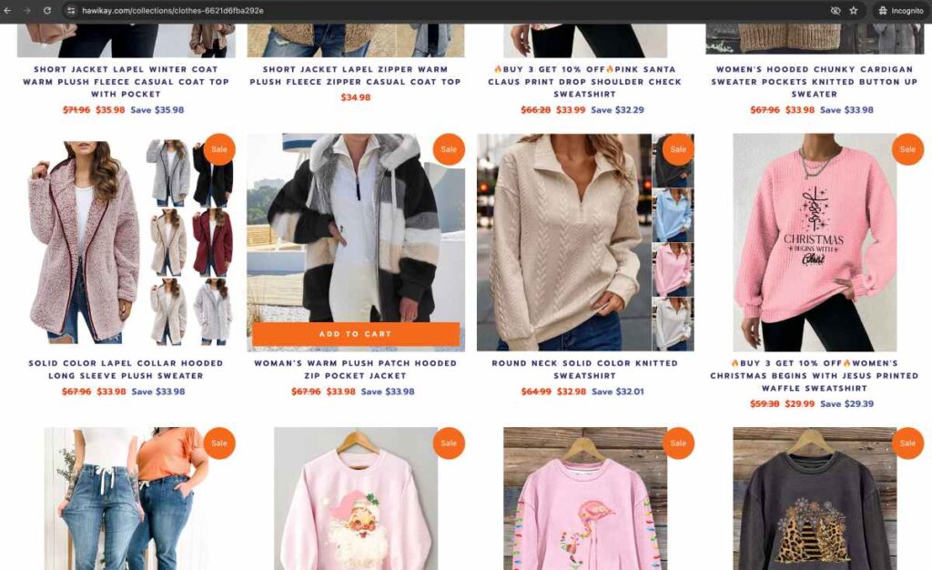 Hawikay - discounts offered on products.