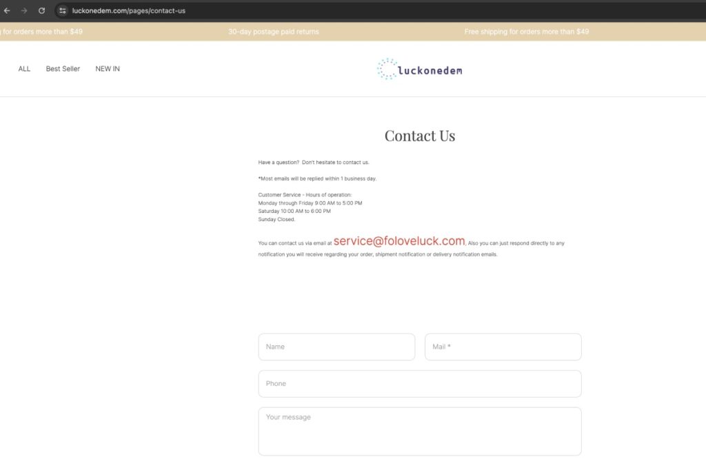 Luckonedem Scam Or Genuine Luckonedem Review Vilsenia Contact Information | De Reviews