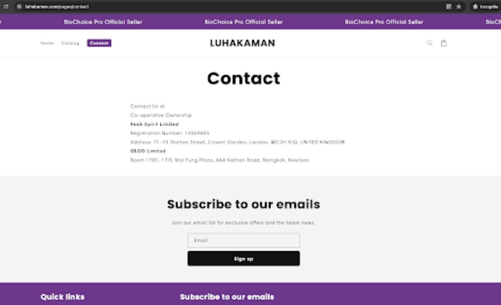 Luhakaman Scam Or Genuine Luhakaman Review Luhakaman parent company name and address | De Reviews