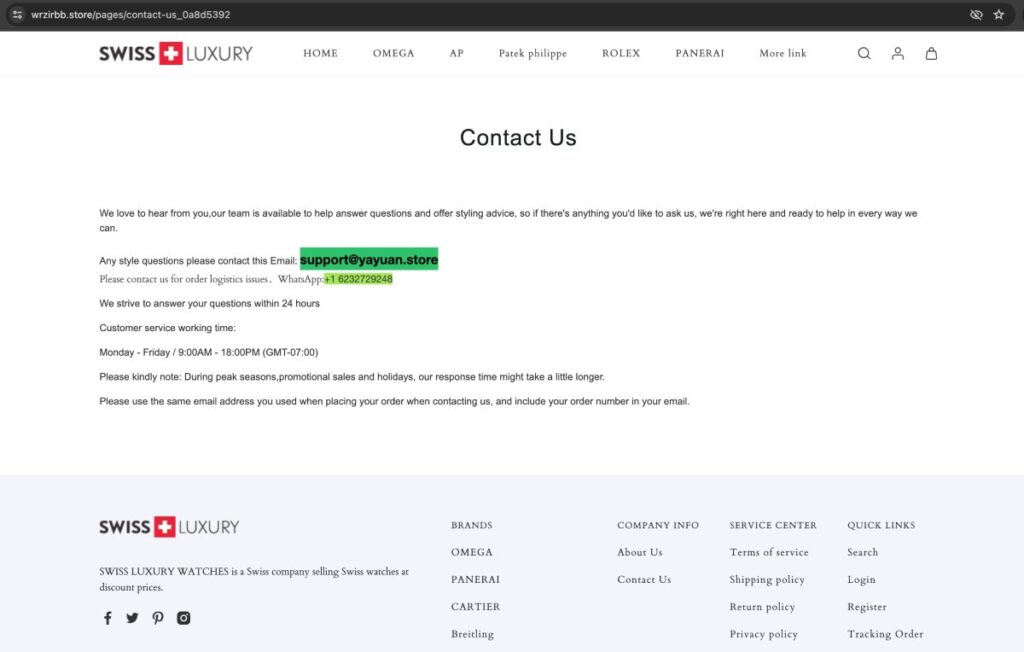 support@yayuan.store scam or genuine? support@yayuan.store review.