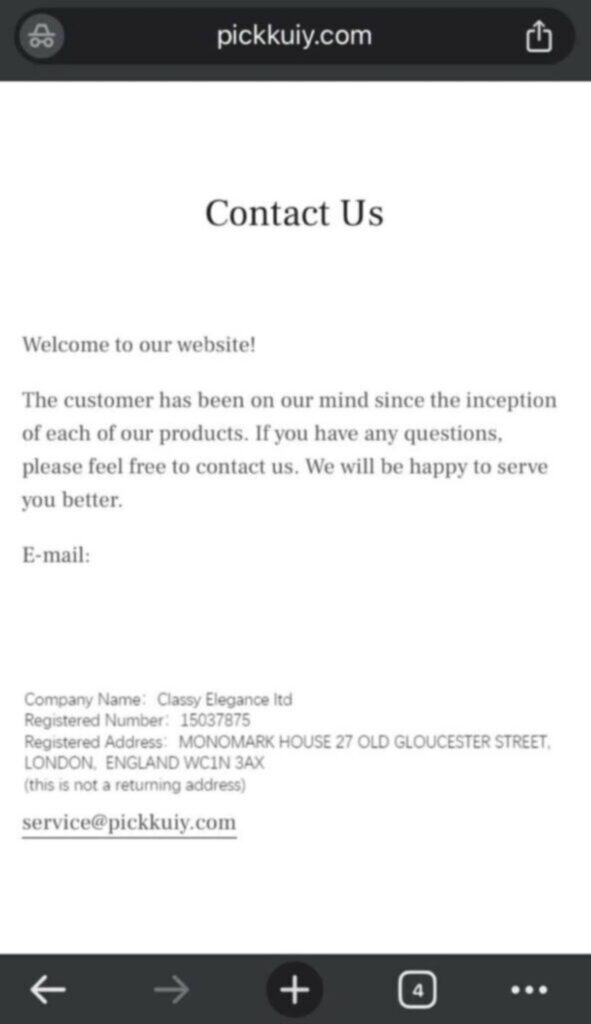 Stay Informed: The Truth Behind Classy Elegance ltd email is not good!