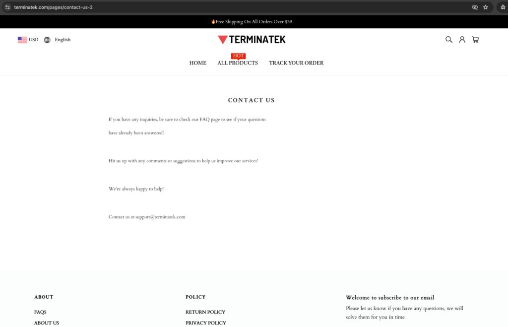 Terminatek Scam Or Genuine Terminatek Review Terminatek contact information | De Reviews