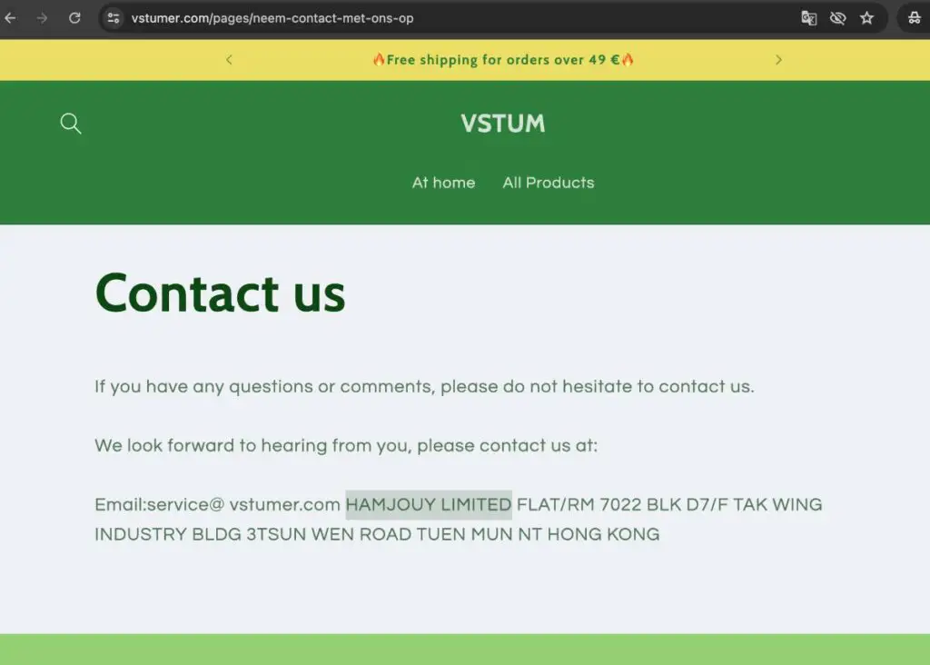 Vstumer Scam Or Genuine Vstumer Review Vstumer parent company name and address | De Reviews