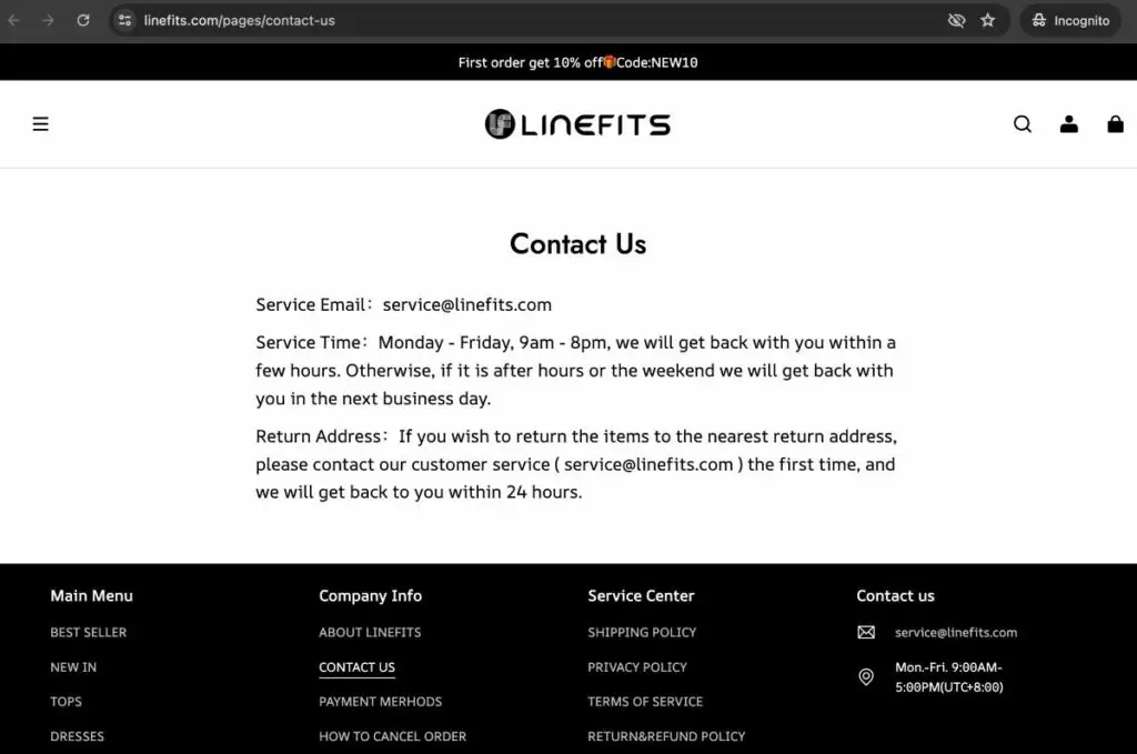 Linefits Scam Or Genuine Linefits Review Linefits contact information | De Reviews