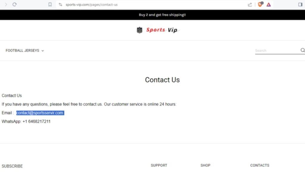 contactsportsservircom Scam Or Genuine contactsportsservircom Review | De Reviews