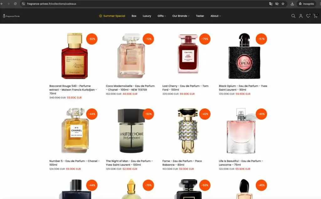 Fragrance Privee Scam Or Genuine Fragrance Privee Review Fragrance Privee discounts and sales | De Reviews