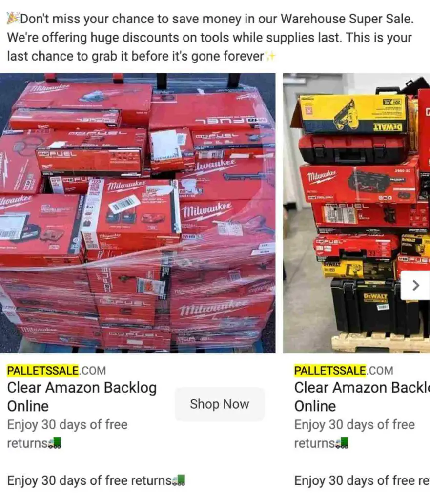 Palletssale discounts and sales on bulk products | De Reviews