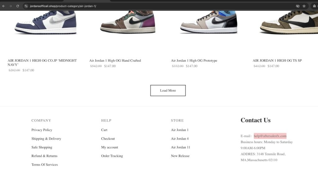 Jordansofficail Shop Scam Or Genuine Jordansofficail Shop Review Jordansofficail Shop Contact Information | De Reviews