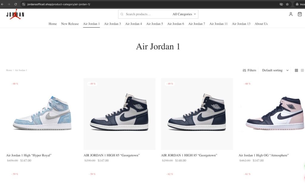 Let | De Reviews's Find Out Jordansofficail Shop is Fake Or Real Through This Jordansofficail Shop Review.