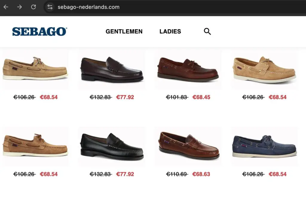 Sebago nederland Scam Or Genuine Sebago nederlandcom review | De Reviews