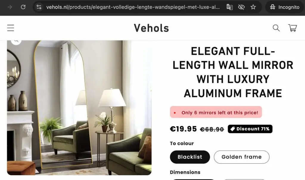 Veholsnl Scam Or Genuine Vehols Review | De Reviews