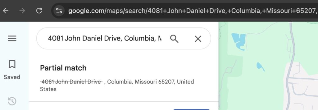 Questionable Address.